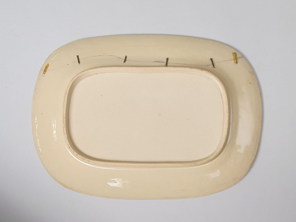 Wedgwood Caneware Game Pie Dish & Underplate Stand