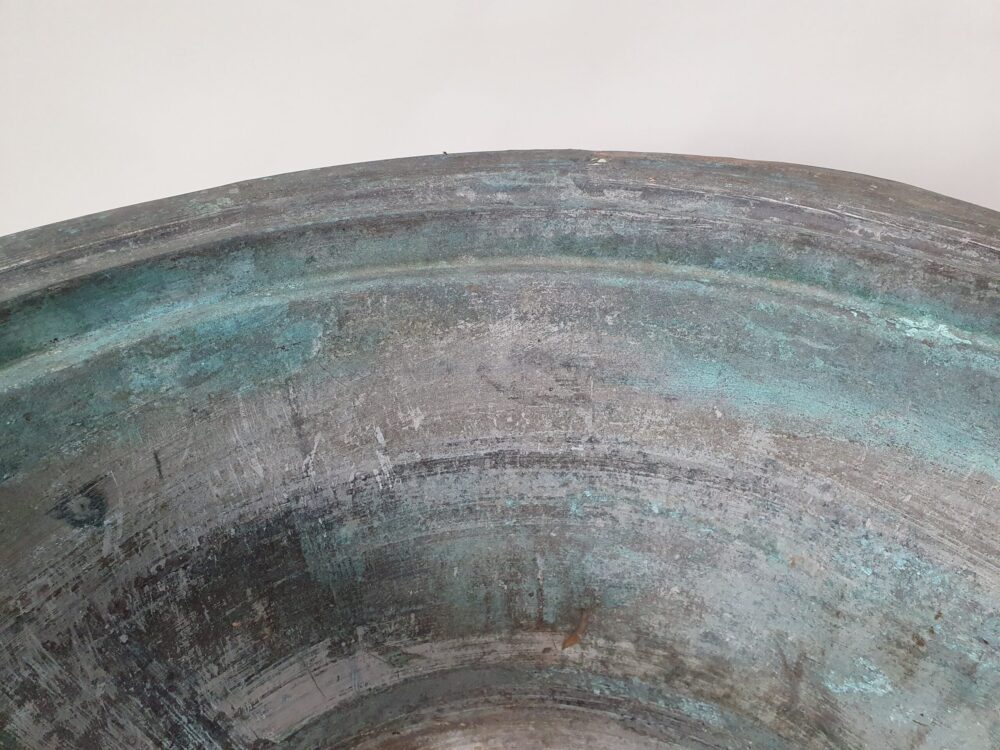 Well weathered large copper garden antique Planter