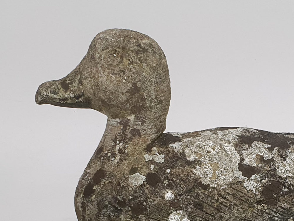 Well weathered vintage garden Duck