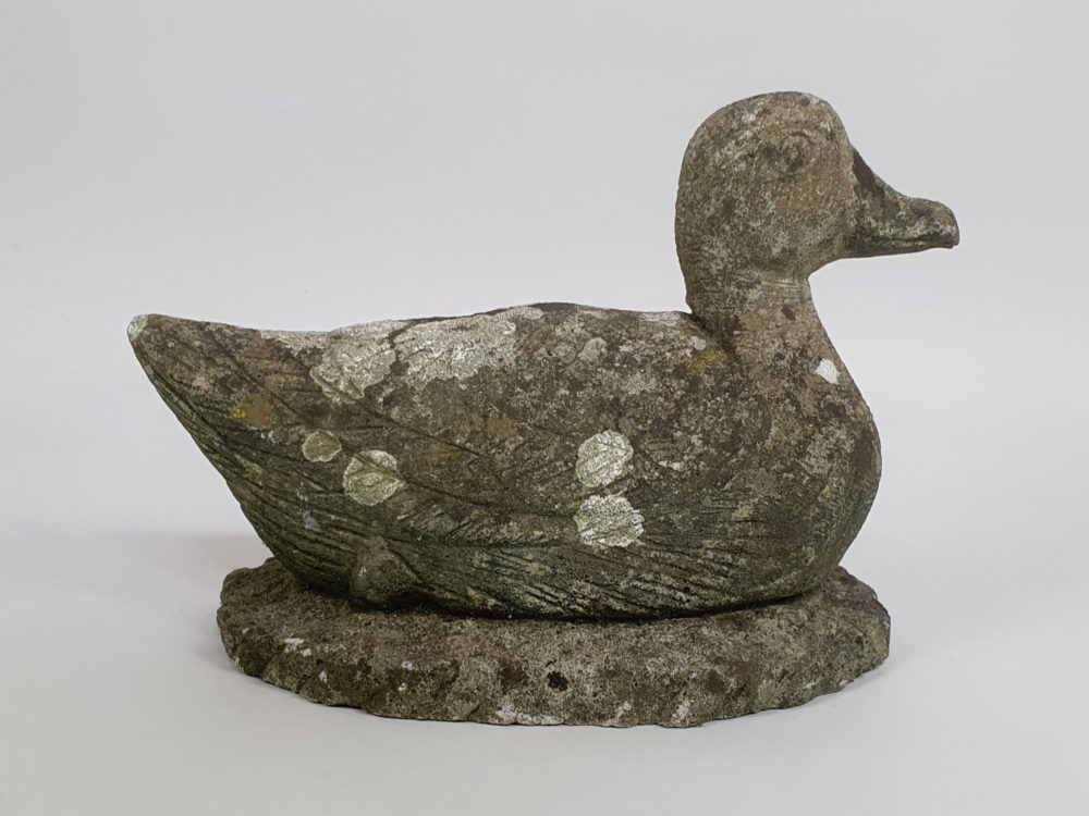 Well weathered vintage garden Duck