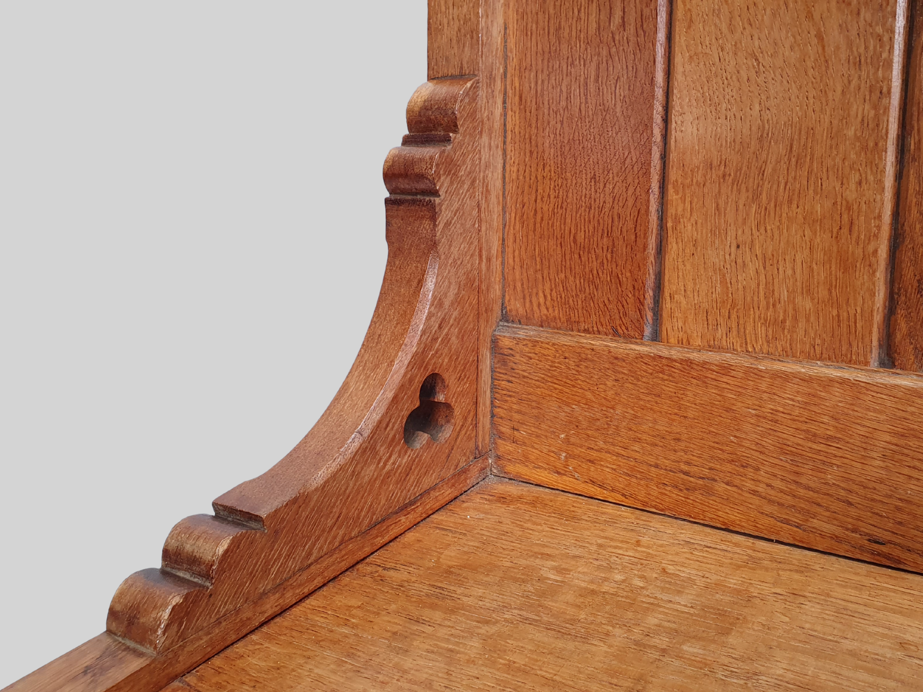 oak Glastonbury chair back rest