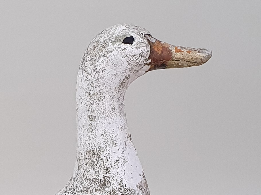 A pair of Geese antique garden Ornaments