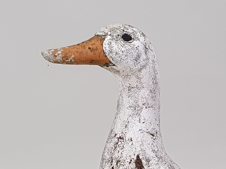 A pair of Geese antique garden Ornaments