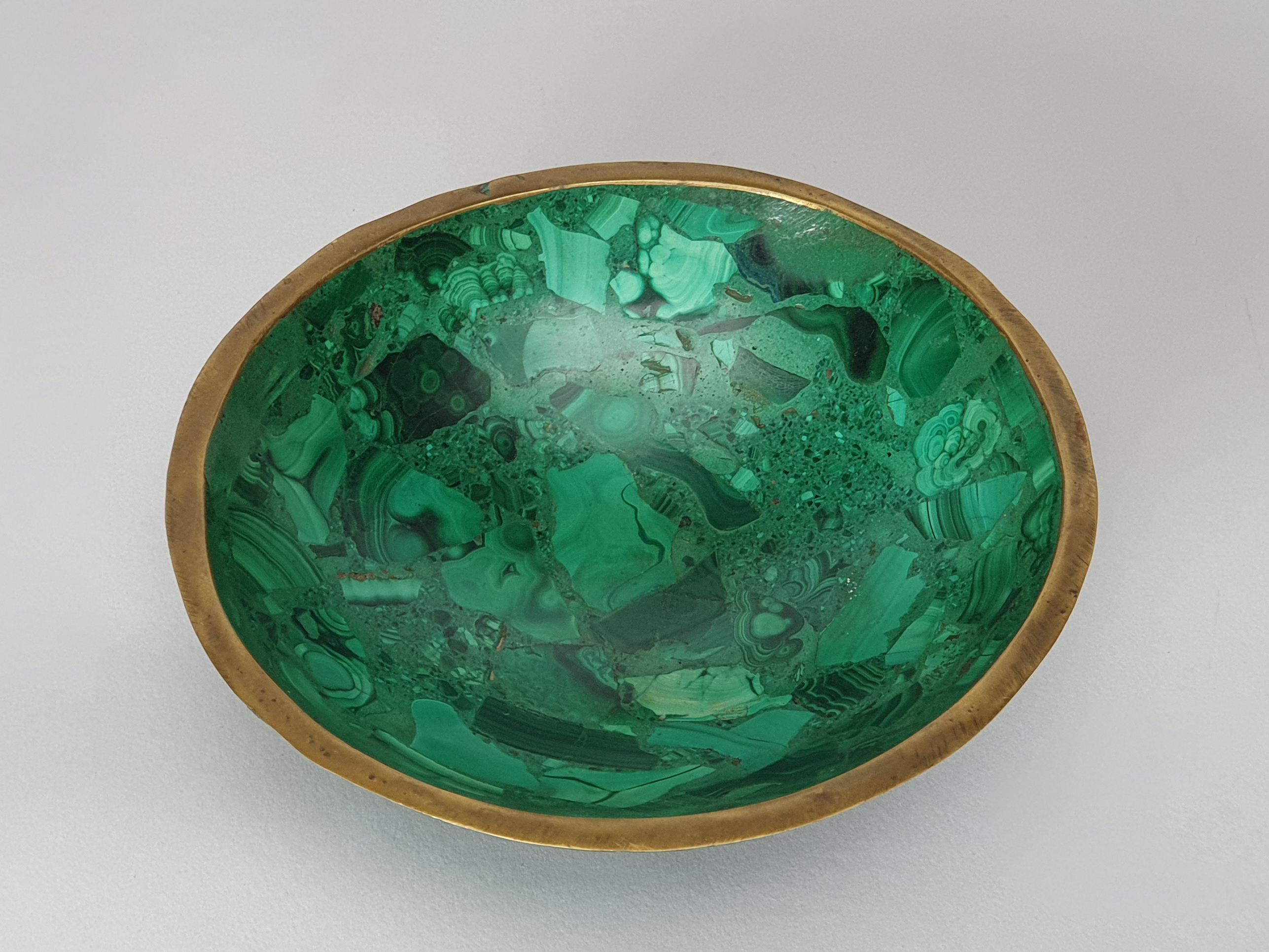 malachite dish wide shot