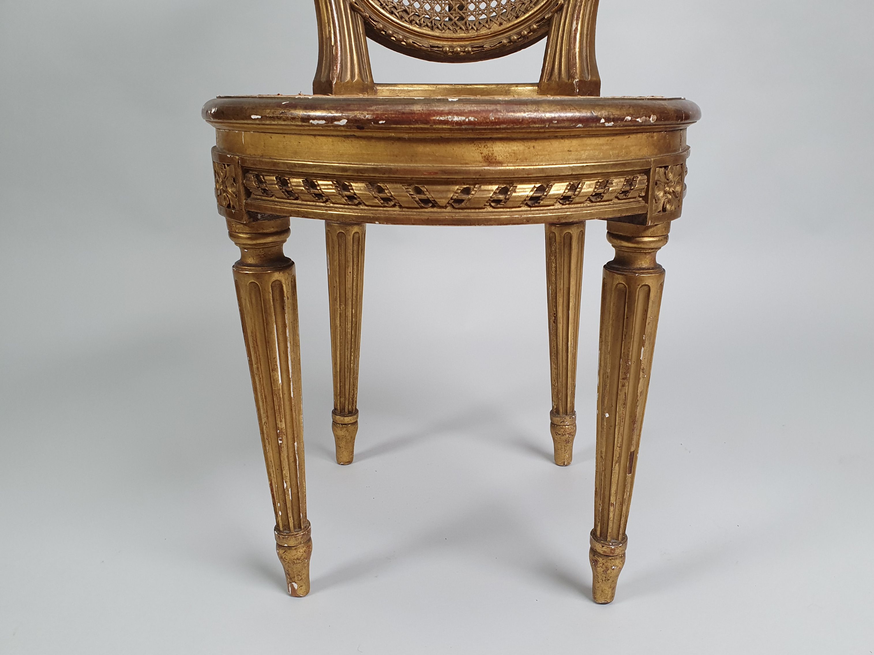 French chairs showing legs