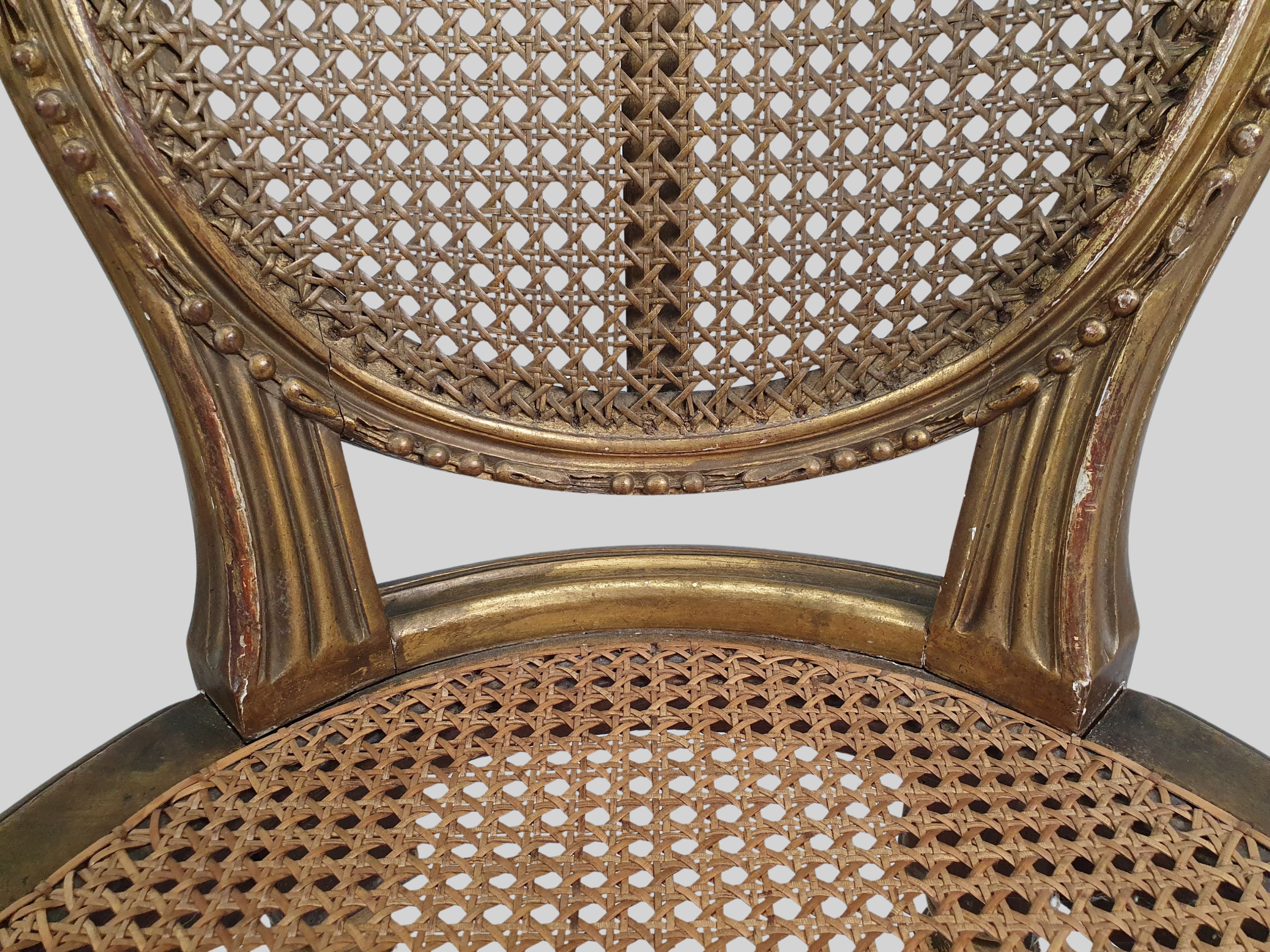 French chairs close up