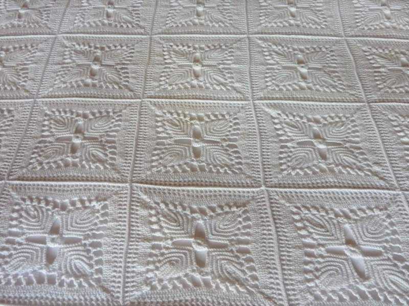 Bed Cover ~ Cotton, Crochet