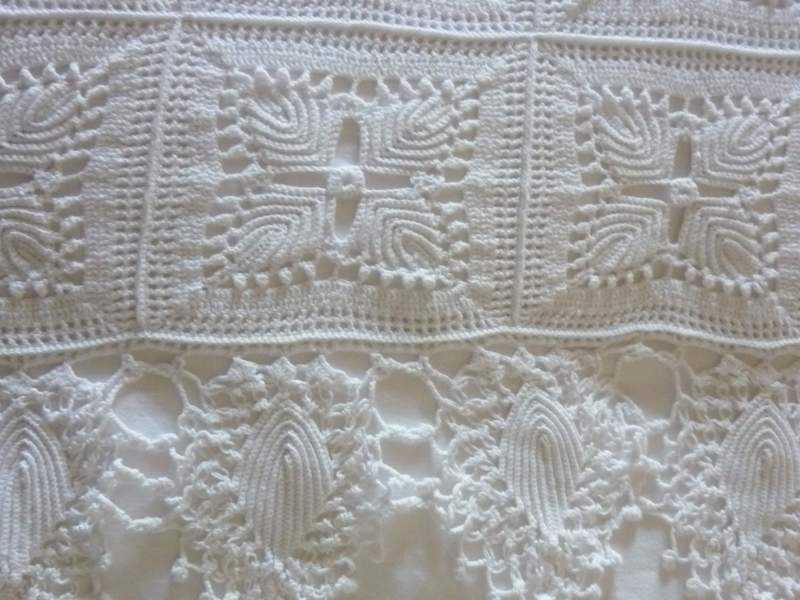 Bed Cover ~ Cotton, Crochet