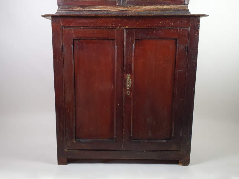 Irish Country House Glass Cupboard or Dresser