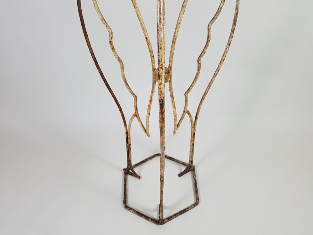 Antique Art Deco decorative Stand featuring sculpted swans