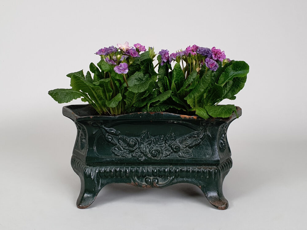 Antique cast iron garden Planter box or Jardiniere