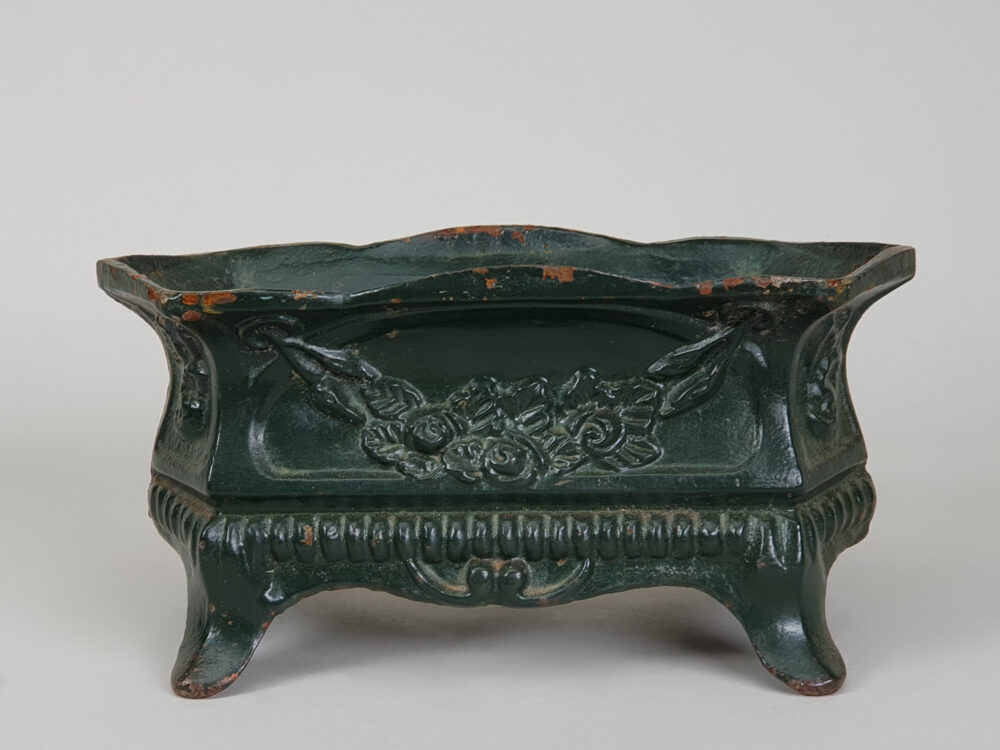 Antique cast iron garden Planter box or Jardiniere