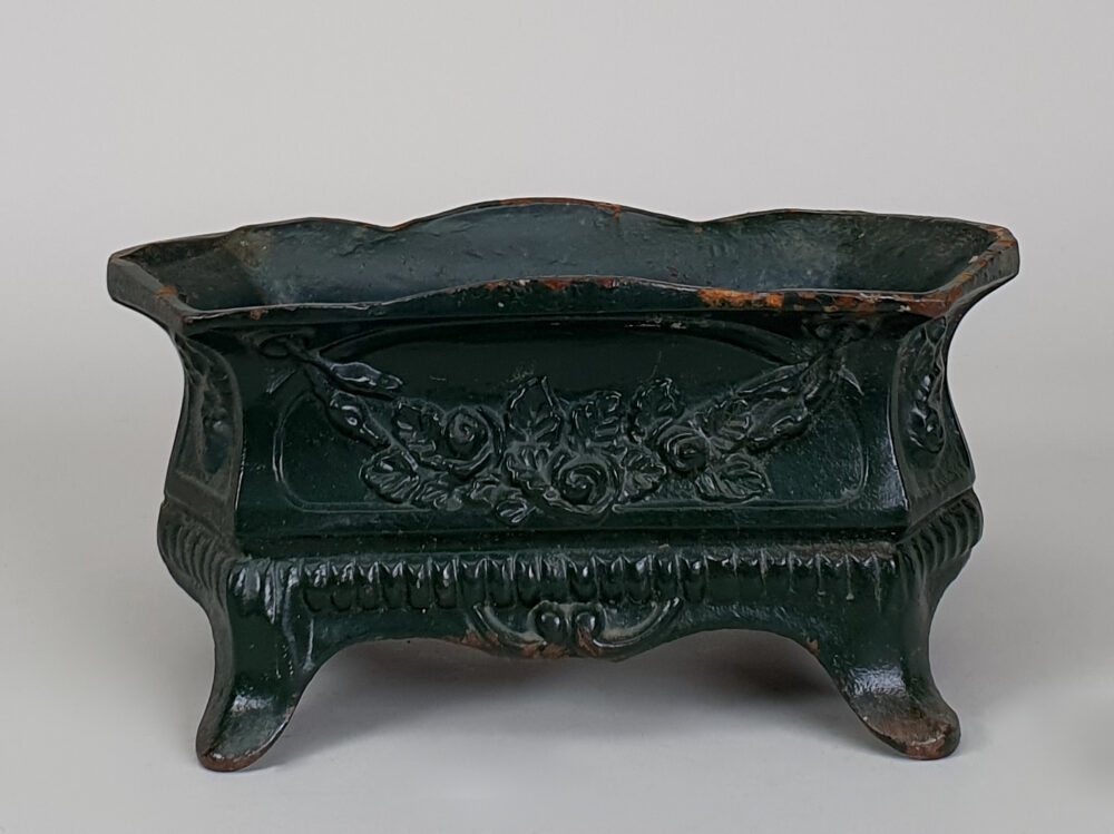 Antique cast iron garden Planter box or Jardiniere