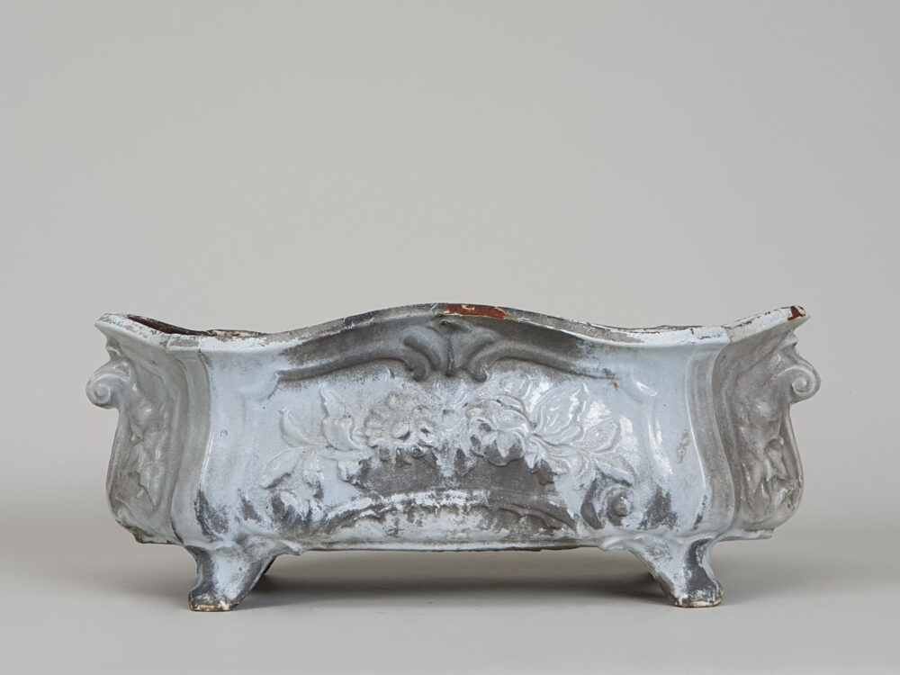 Antique cast iron garden Planter box or Jardiniere