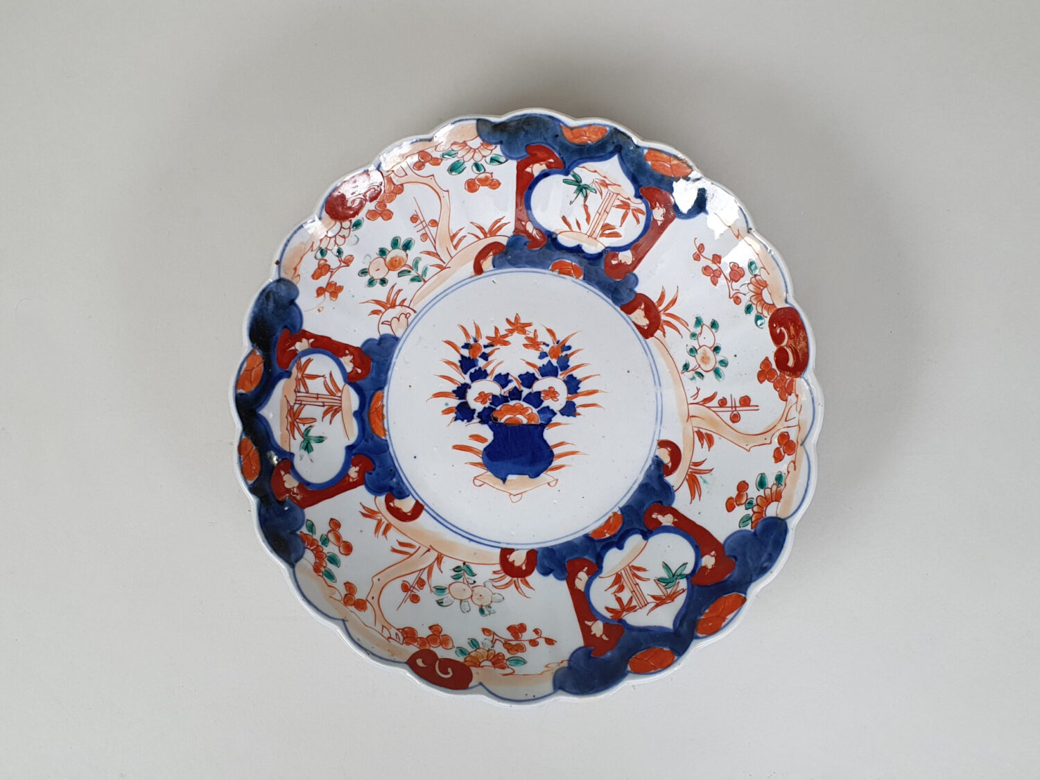 Antique ceramic 19th century Imari Plate