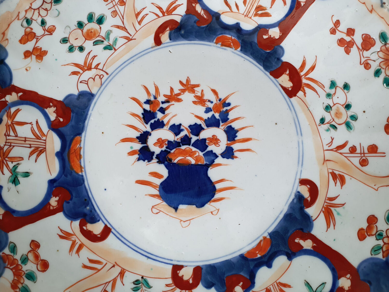 Antique ceramic 19th century Imari Plate