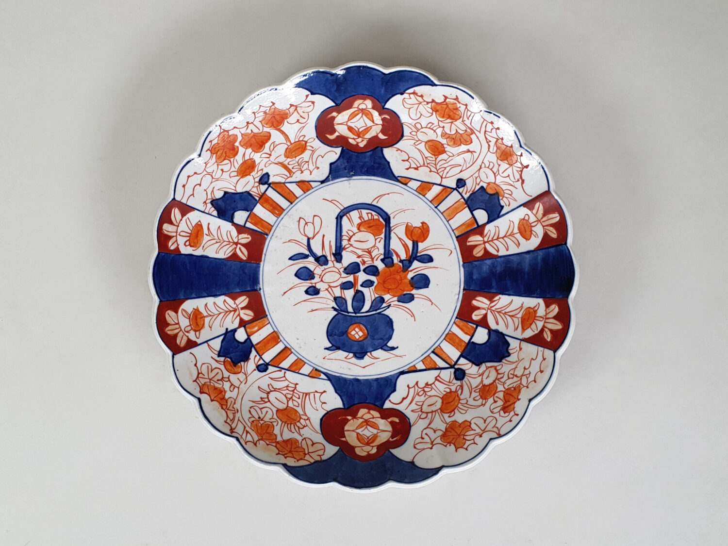 Antique ceramic 19th century Imari Plate