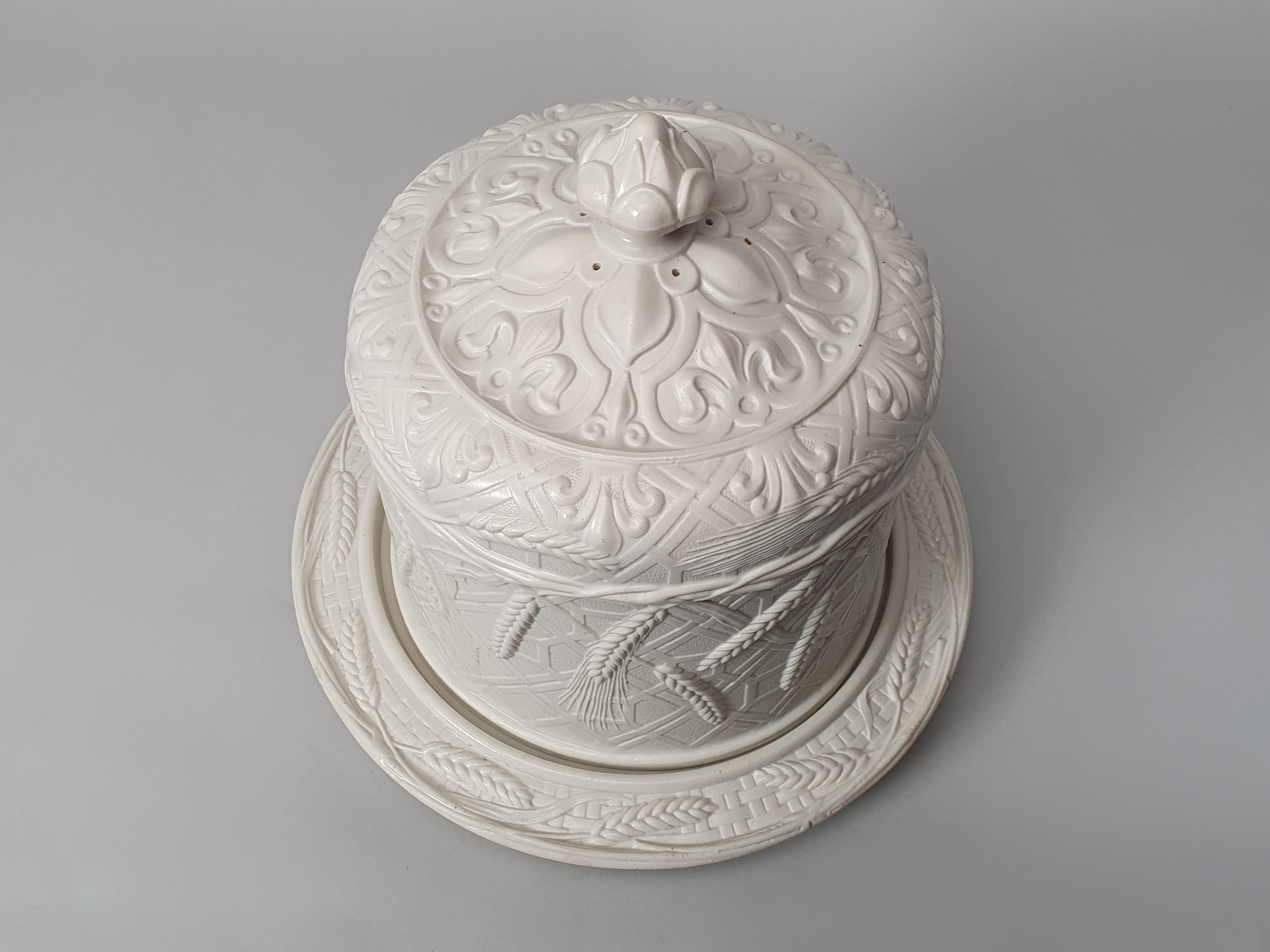 Stilton Cheese Dome and Stand from the top