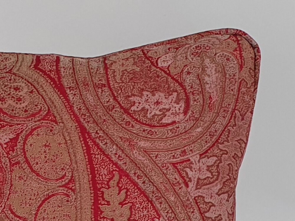 Antique Cushion made from Paisley Shawl