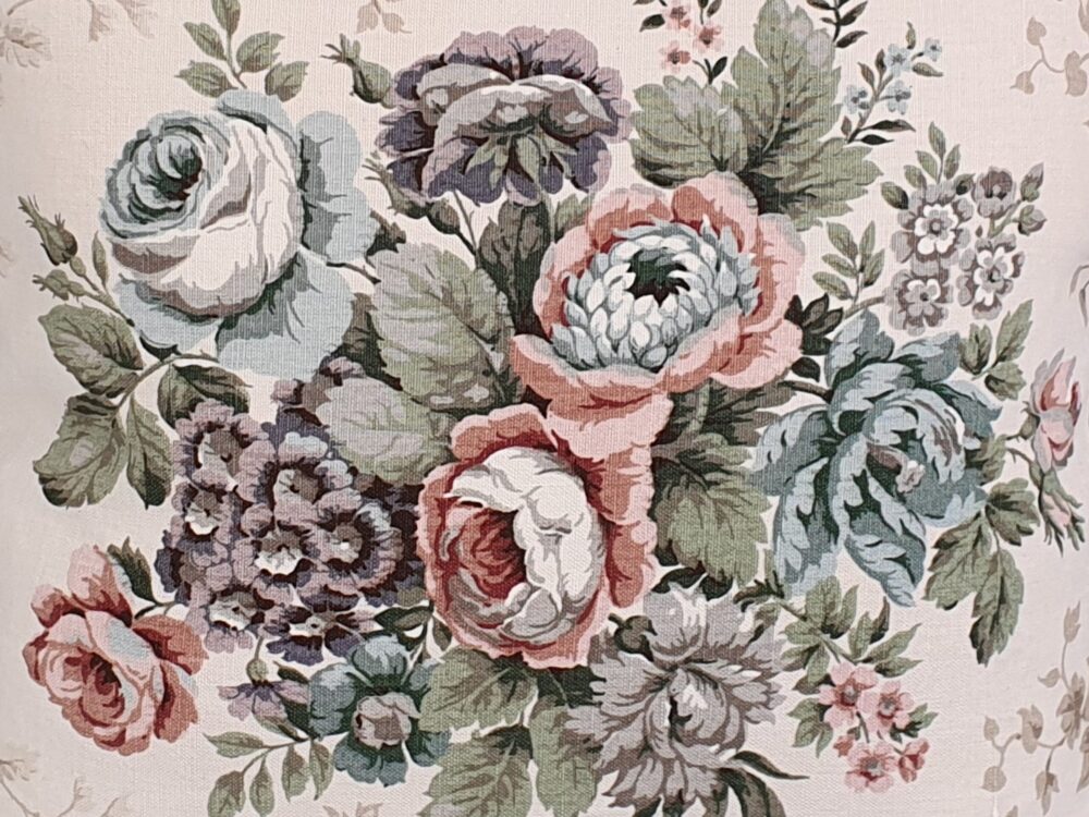 Antique Cushions in Sanderson linen 'Malwood'