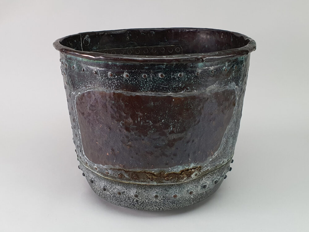 Antique early 19th century riveted Copper Bucket