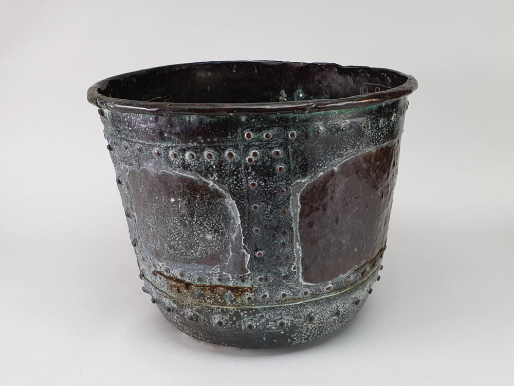 Antique early 19th century riveted Copper Bucket