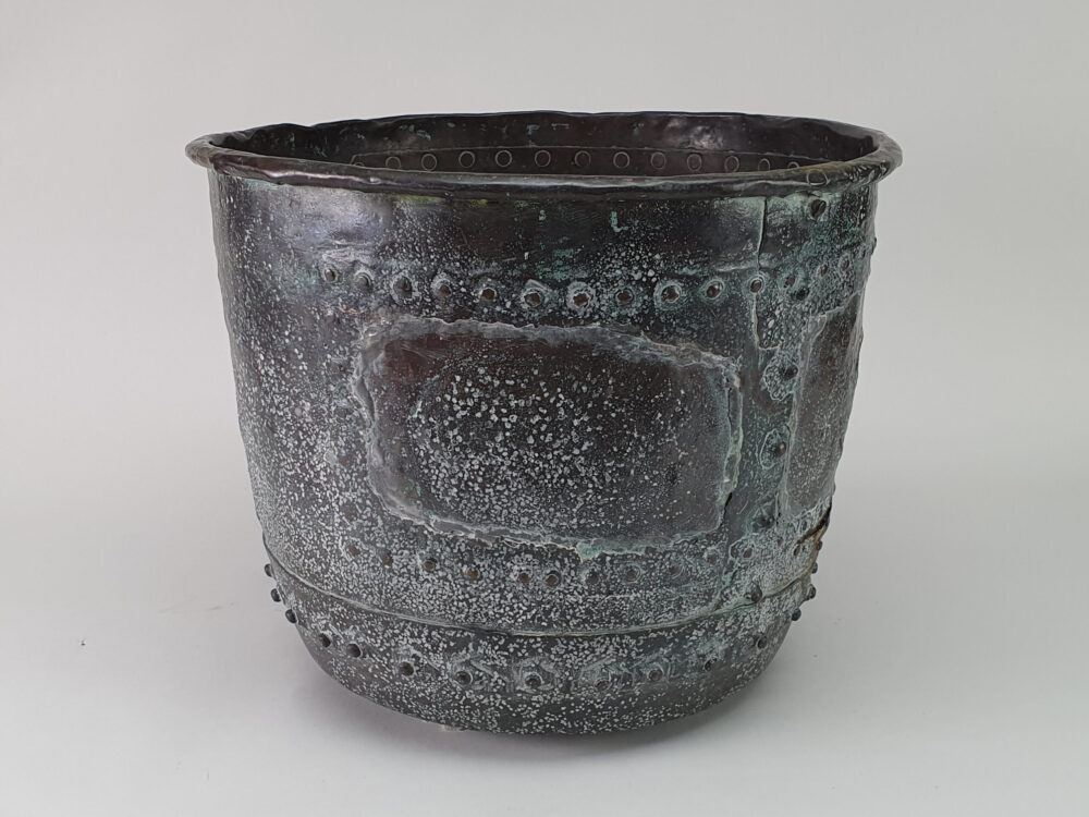 Antique early 19th century riveted Copper Bucket