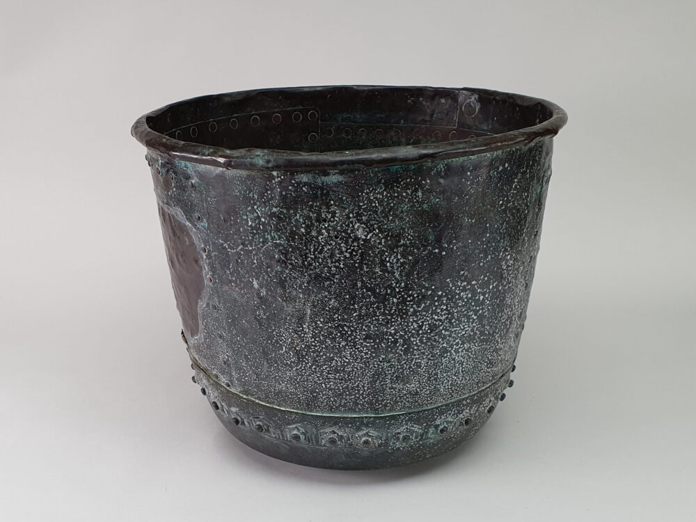 Antique early 19th century riveted Copper Bucket