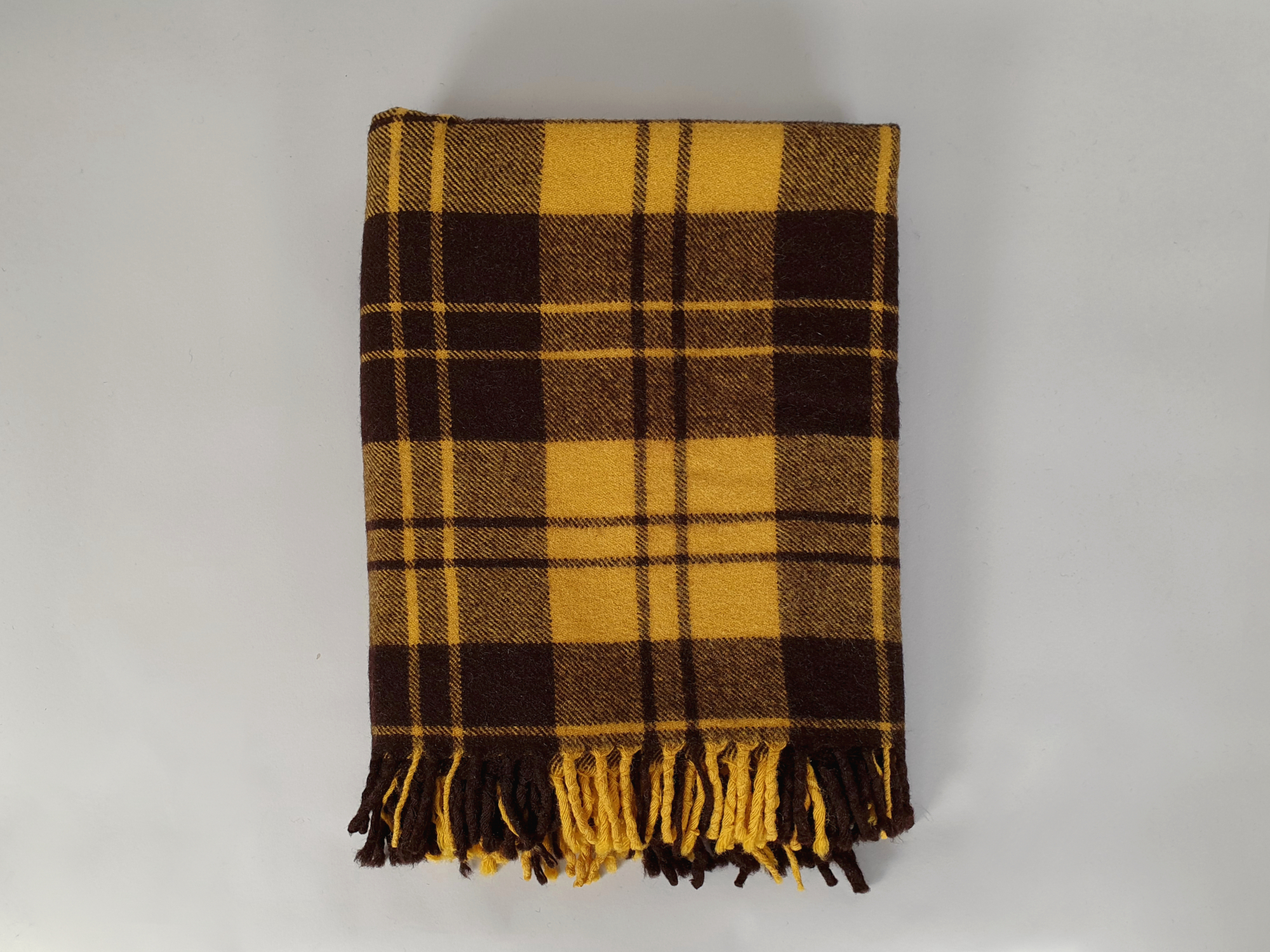 Antique Faalberg pure wool Plaid Blanket