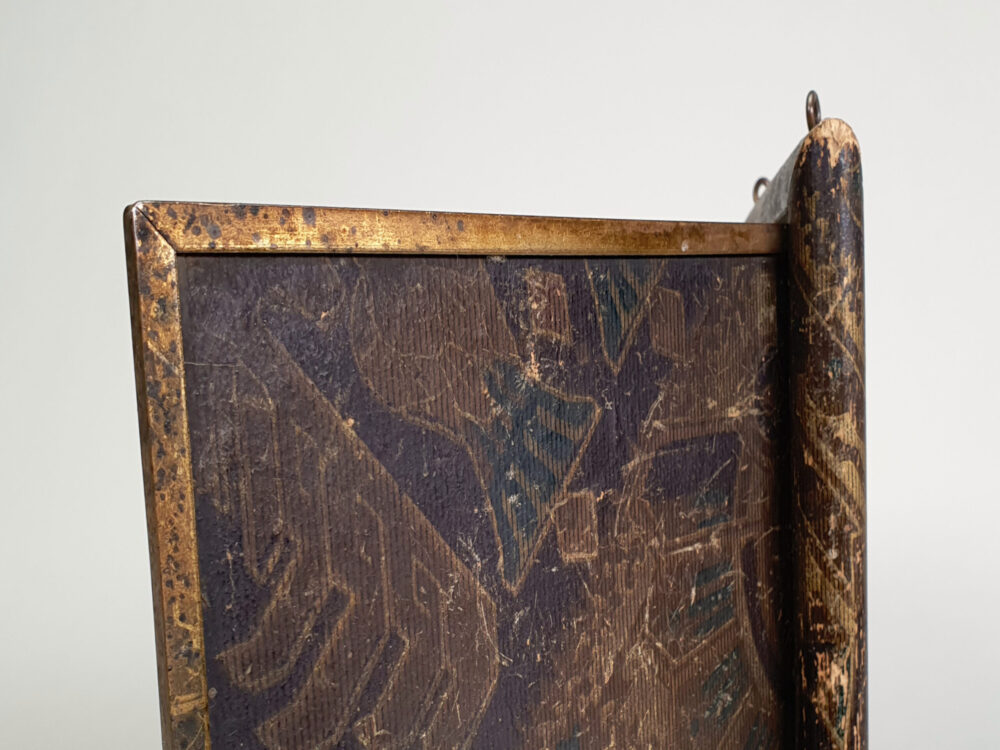 Antique French 19th century brevete Trifold or Triptych Vanity Wall Mirror
