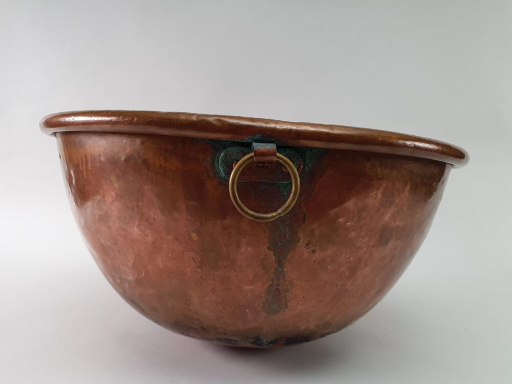 Antique French Confectioner's copper Mixing Bowl