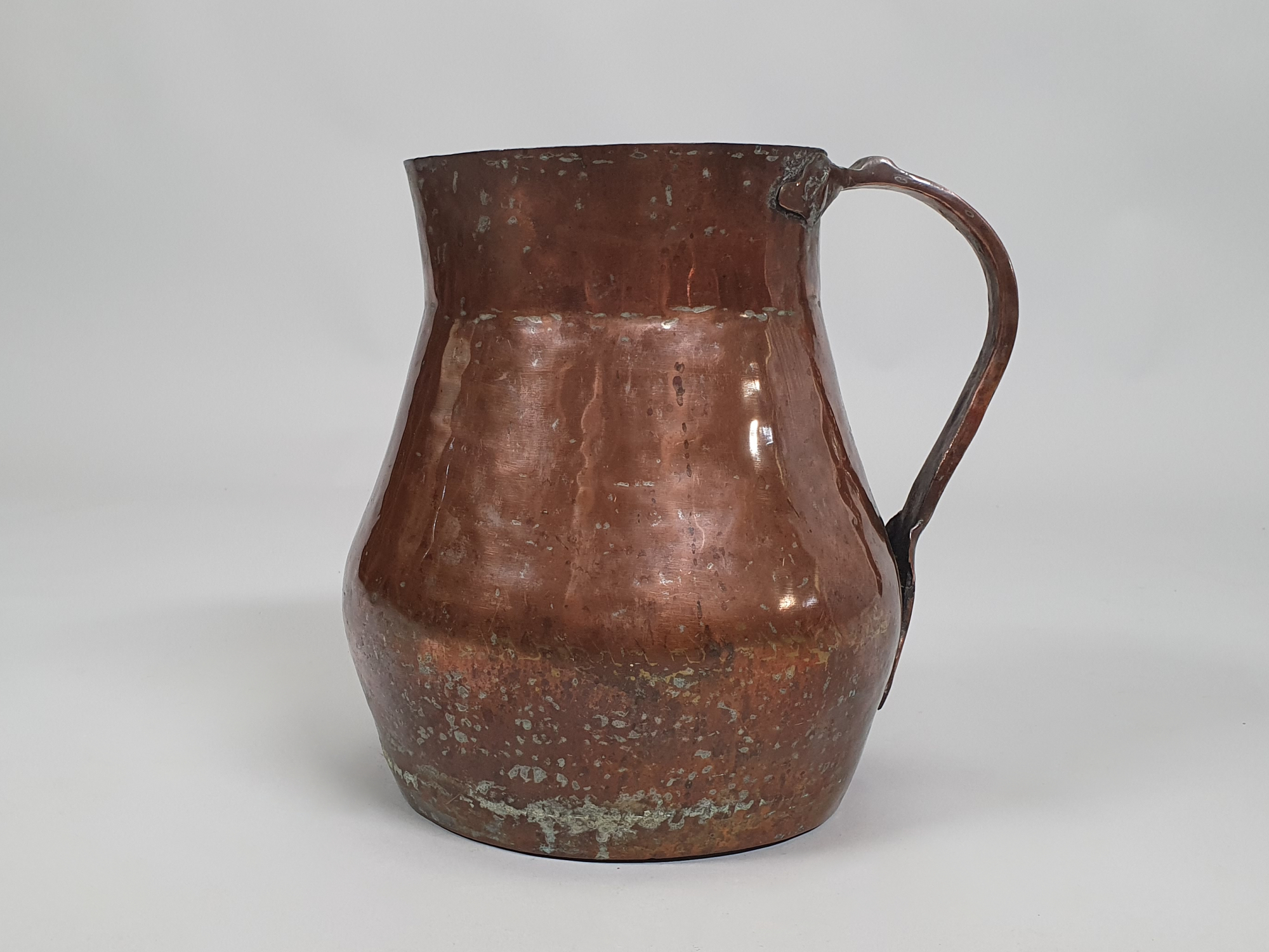 Antique Hand Hammered Copper Jug (Pitcher), Early 1800s