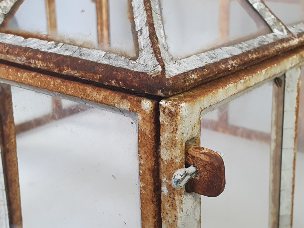 Antique iron and glass Garden Cloche