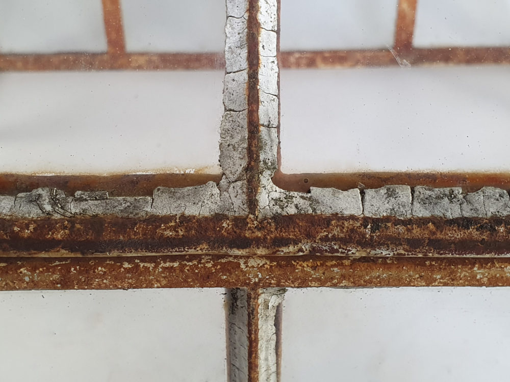 Antique iron and glass Garden Cloche