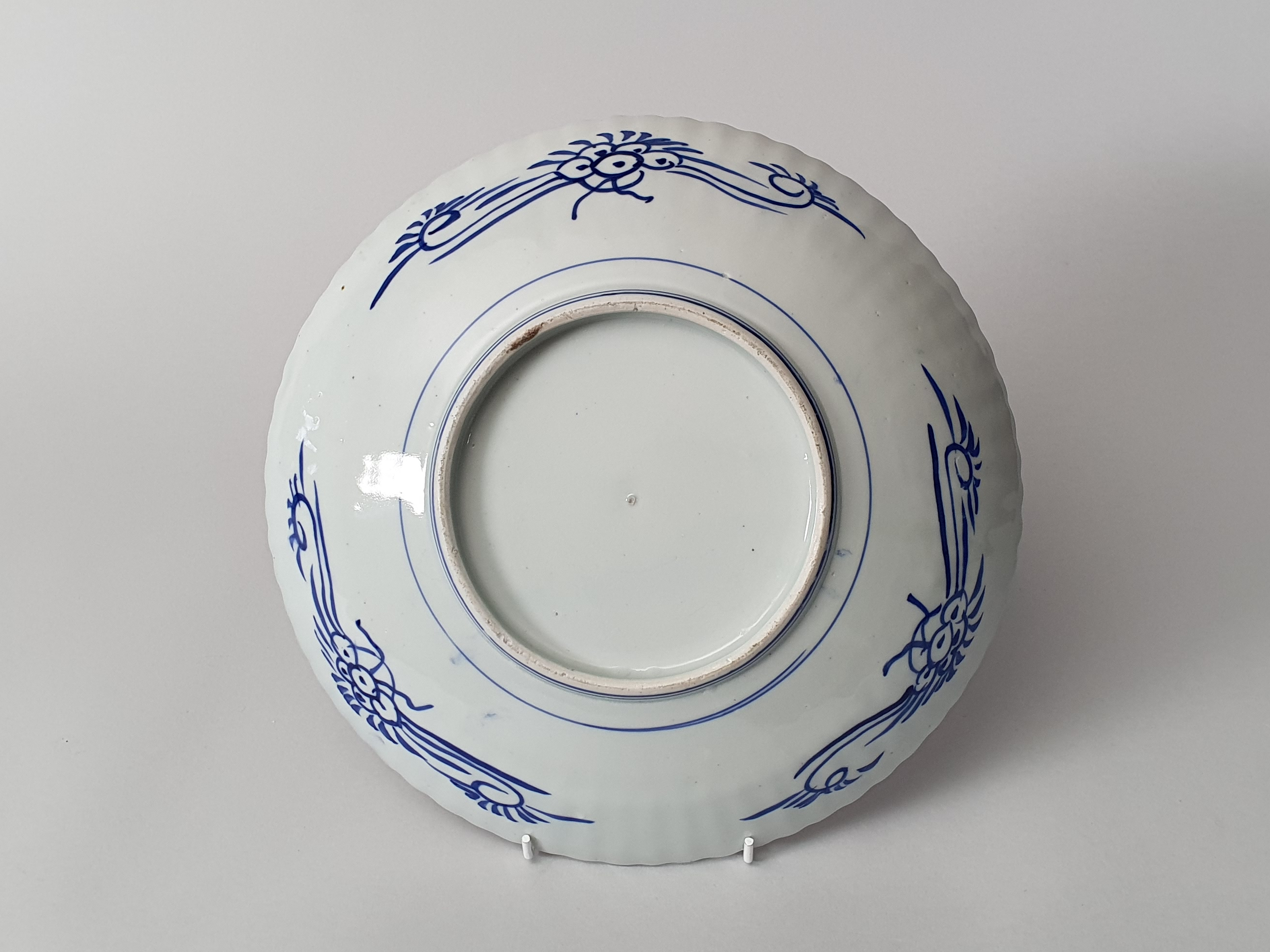 Antique Japanese Imari Porcelain Plate reverse