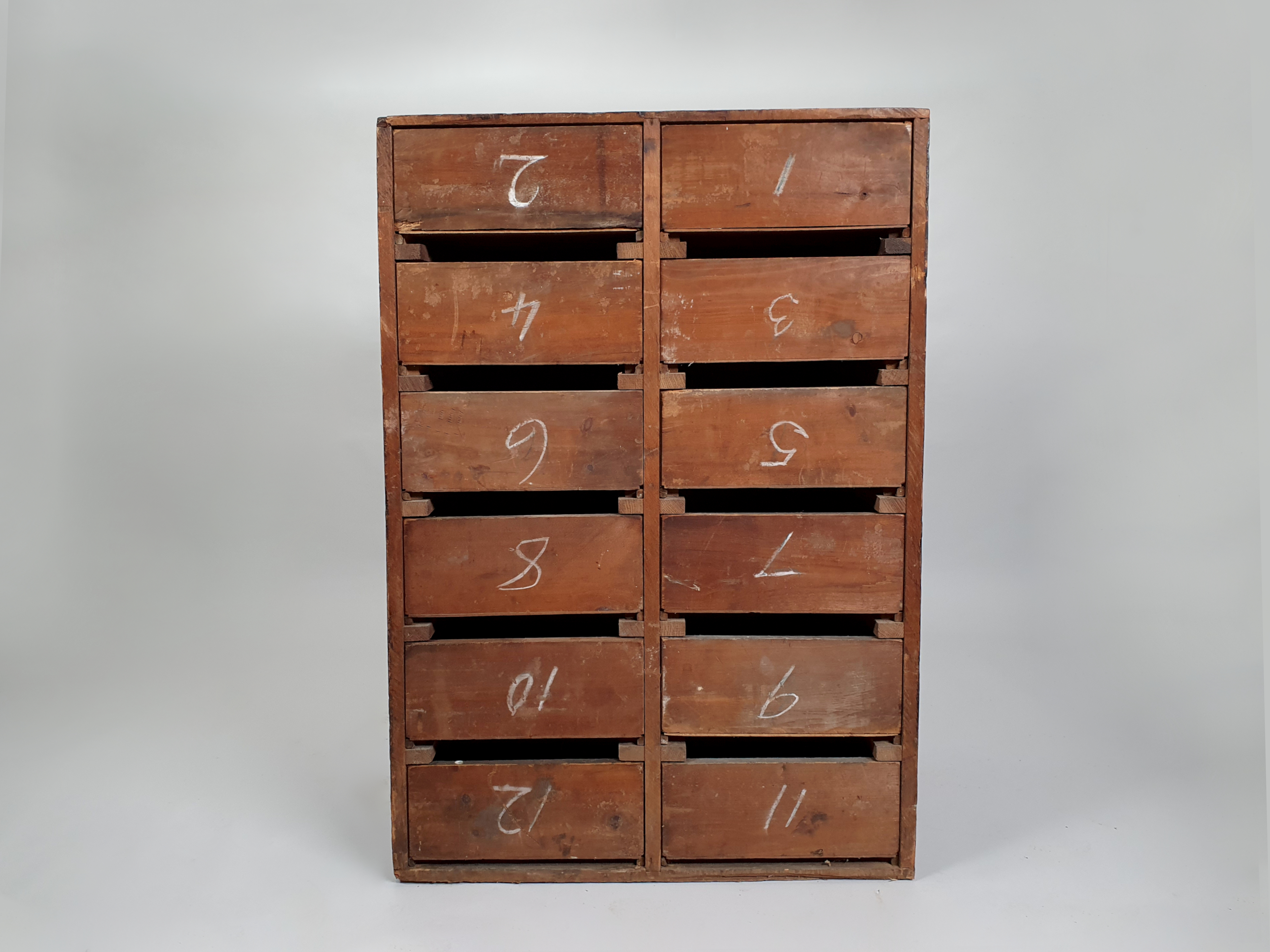 bank of drawers back