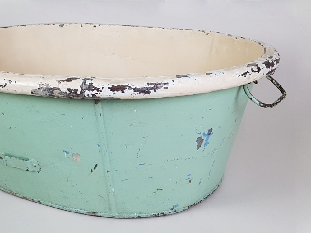 Antique metal Army Campaign Bath