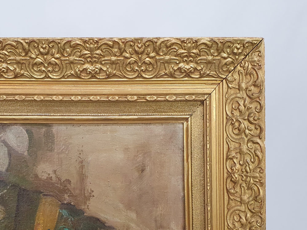Antique oil painting - large 1930s still life by Emmy Leuze-Hirshfeld