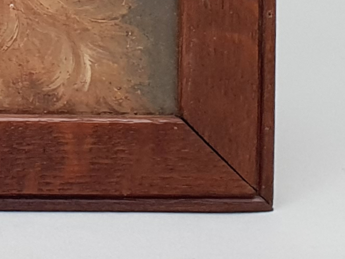 Antique oil Painting - portrait of a Terrier Dog