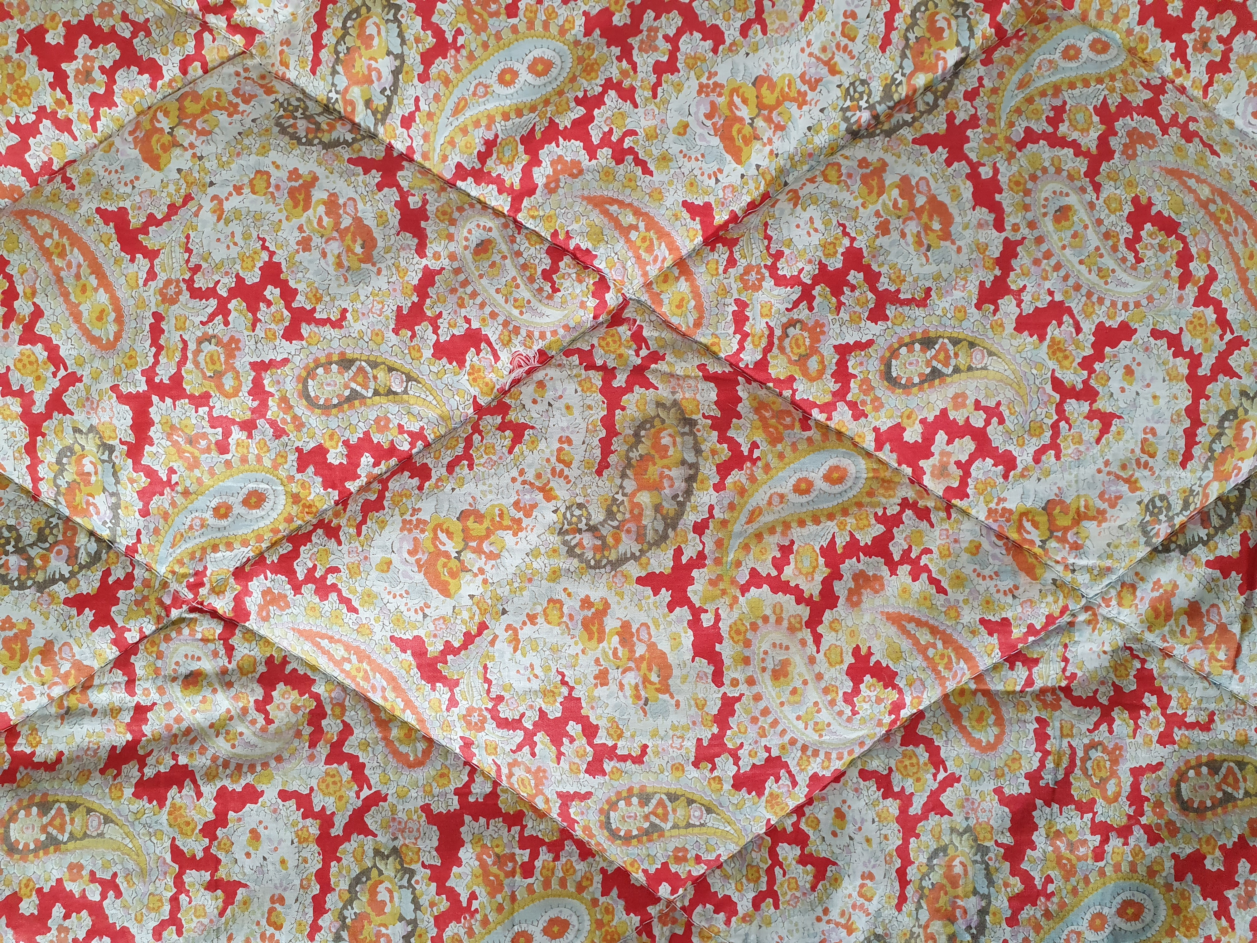 paisley eiderdown close up