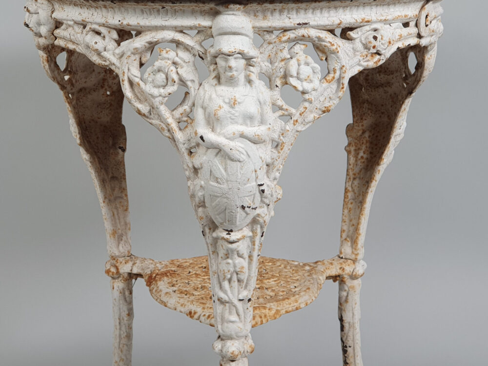 Antique Victorian cast iron garden Table