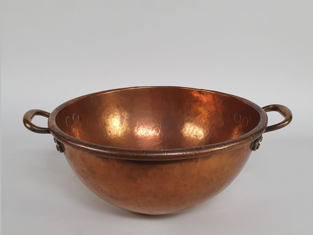 Antique Victorian copper kitchen Mixing Bowl