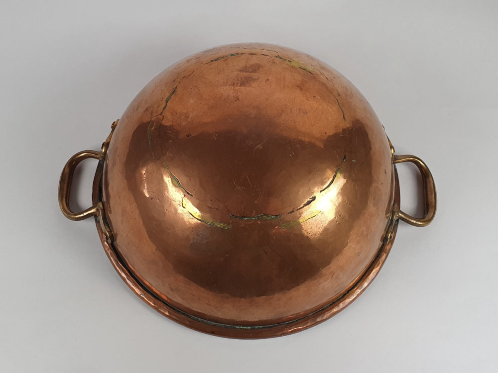 Antique Victorian copper kitchen Mixing Bowl
