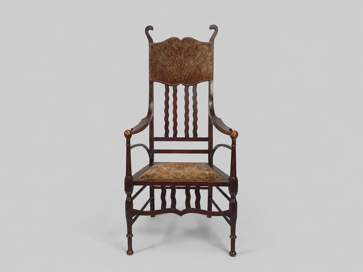 Antique Arts & Crafts Armchair by J.S. Henry, London