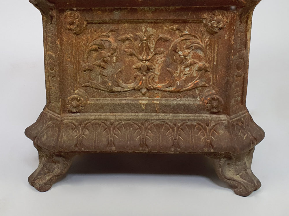 Decorative 19th century antique cast iron French Planter