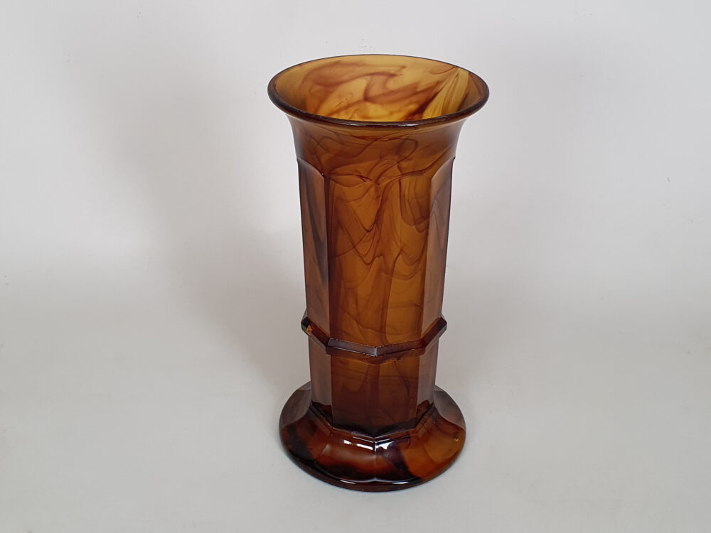 Art Deco George Davidson Cloud Glass Vase