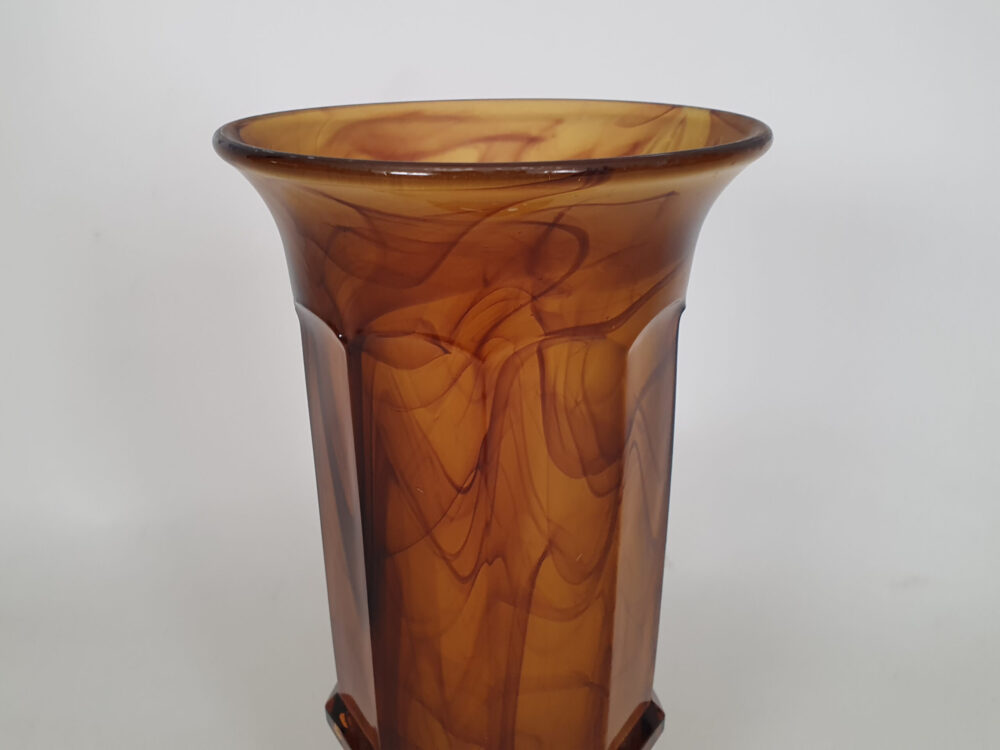 Art Deco George Davidson Cloud Glass Vase
