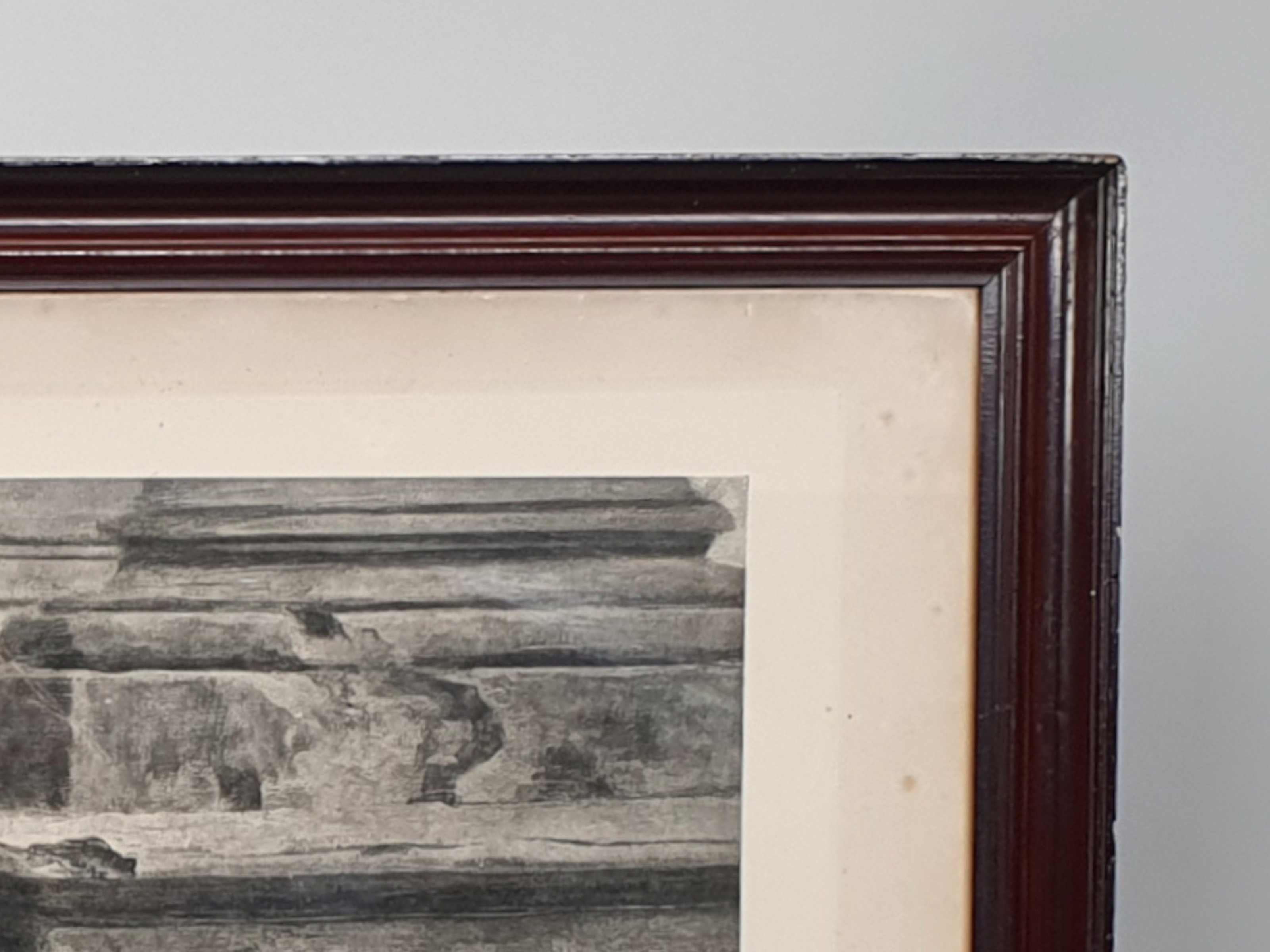 Arthur Wardle signed black and white Bulldogs frame