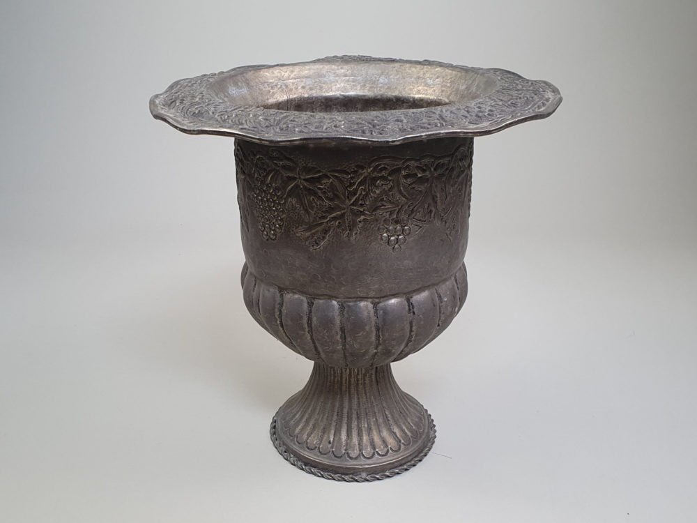 Attractive embossed antique tin Garden Planter