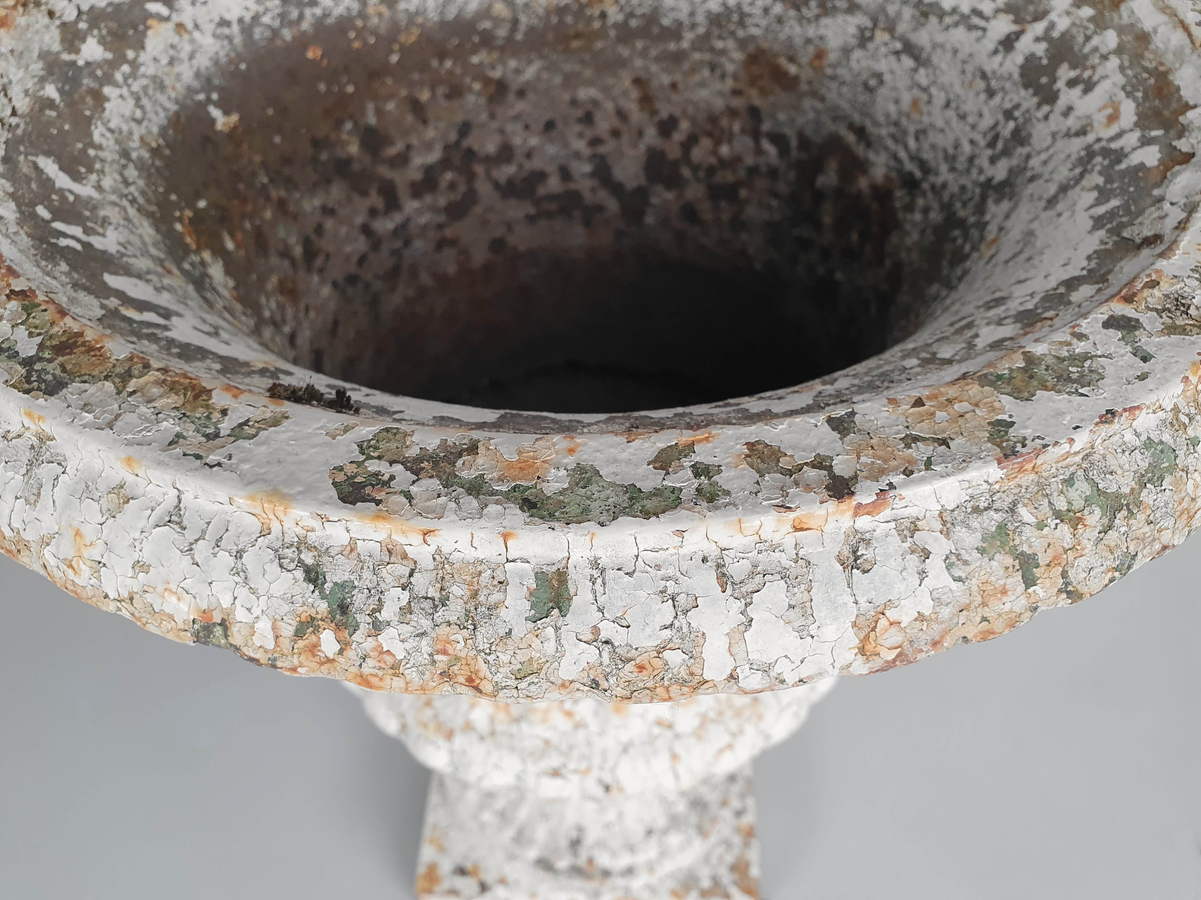 antique Garden Urn looking down